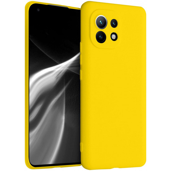 KW Xiaomi Mi 11 Θήκη Σιλικόνης TPU - Vibrant Yellow - 54188.165