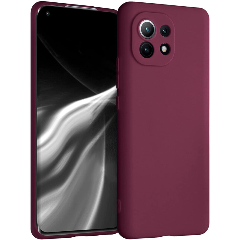 KW Xiaomi Mi 11 Θήκη Σιλικόνης TPU - Bordeaux Purple - 54188.187