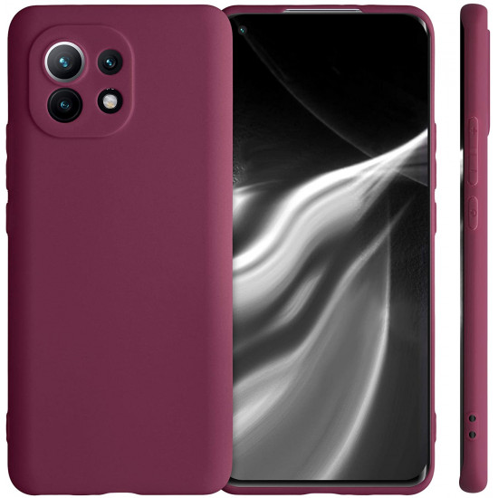 KW Xiaomi Mi 11 Θήκη Σιλικόνης TPU - Bordeaux Purple - 54188.187