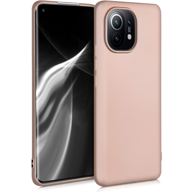 KW Xiaomi Mi 11 Θήκη Σιλικόνης TPU - Metallic Rose Gold - 54189.31