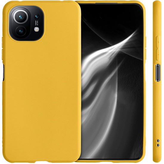 KW Xiaomi Mi 11 Lite / Mi 11 Lite 5G Θήκη Σιλικόνης TPU - Honey Yellow - 54726.143