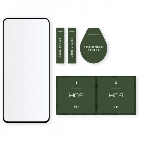 Hofi Xiaomi Poco X3 NFC / X3 Pro Full Pro Glass + 0.3mm 2.5D 9H Full Screen Tempered Glass Αντιχαρακτικό Γυαλί Οθόνης - Black