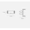 Baseus Steel Cannon Car Air Vent Mobile Holder - Universal Βάση Αυτοκινήτου Αεραγωγού - Silver - SUGP-0S