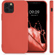 KW iPhone 12 / iPhone 12 Pro Θήκη Σιλικόνης Rubberized TPU - Tangerine Tango - 53844.218