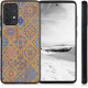 KW Samsung Galaxy A72 / A72 5G Θήκη από Φυσικό Ξύλο - Design Moroccan Tiles - Multicoloured / Brown - 54366.03