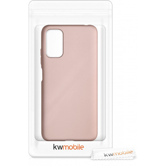 KW Xiaomi Redmi Note 10 5G / Poco M3 Pro 5G Θήκη Σιλικόνης TPU - Metallic Rose Gold - 54949.31