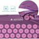 Navaris 2-in-1 Acupressure Mat and Pillow Set Σετ 2 σε 1 Χαλάκι και Μαξιλάρι Μασάζ - Purple - 43899.26.01