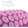 Navaris 2-in-1 Acupressure Mat and Pillow Set Σετ 2 σε 1 Χαλάκι και Μαξιλάρι Μασάζ - Purple - 43899.26.01