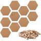 Navaris Cork Pin Board Hexagonal - Σετ με 10 Πίνακες Ανακοινώσεων από Φελλό και 50 Πινέζες - Cork - 53218.10