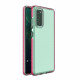 OEM Samsung Galaxy A72 / A72 5G Spring Case Λεπτή Θήκη Σιλικόνης - Διάφανη - Dark Pink