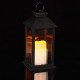 Relaxdays Φανάρι Κερί LED με Εφέ Φλόγας - Black - 4052025254339