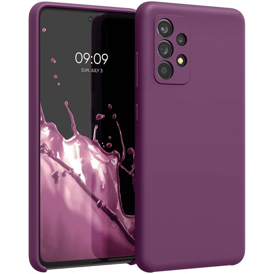 KW Samsung Galaxy A52 / A52 5G / A52s 5G Θήκη Σιλικόνης Rubber TPU - Magenta Purple - 54347.197