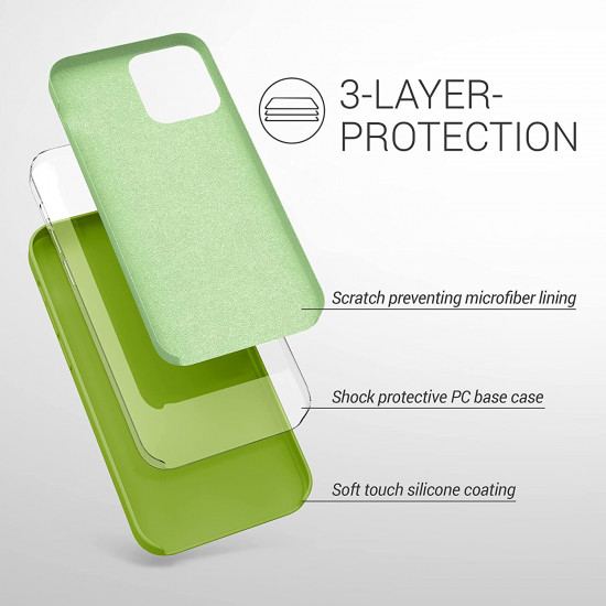 KW iPhone 12 Pro Max Θήκη Σιλικόνης Rubber TPU - Green Pepper - 52644.220
