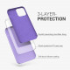 KW iPhone 12 / iPhone 12 Pro Θήκη Σιλικόνης Rubber TPU - Violet Purple - 52641.222