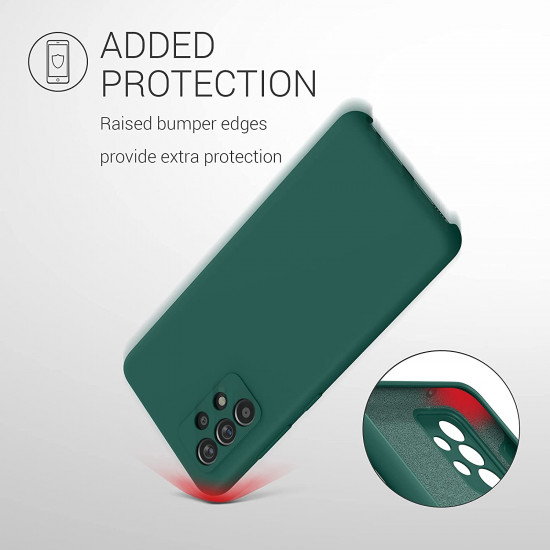 KW Samsung Galaxy A52 / A52 5G / A52s 5G Θήκη Σιλικόνης Rubber TPU - Turquoise Green - 54347.184