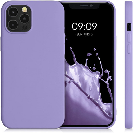 KW iPhone 12 Pro Max Θήκη Σιλικόνης Rubberized TPU - Violet Purple - 52714.222