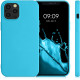 KW iPhone 12 Pro Max Θήκη Σιλικόνης Rubberized TPU - Sea Blue - 52714.223