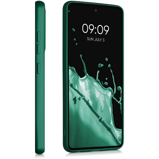 KW Samsung Galaxy A52 / A52 5G / A52s 5G Θήκη Σιλικόνης TPU - Metallic Dark Green - 54351.170