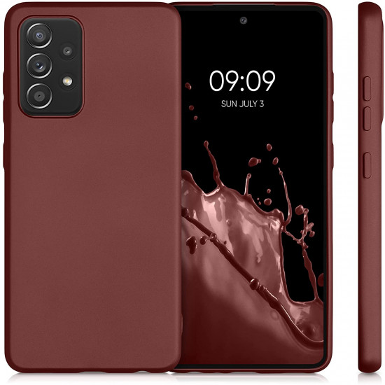 KW Samsung Galaxy A52 / A52 5G / A52s 5G Θήκη Σιλικόνης TPU - Metallic Ruby Red - 54351.178