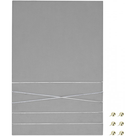 Navaris Πίνακας Ανακοινώσεων από Βελούδο - 44 x 30 cm - Grey - 52630.1.22