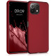 KW Xiaomi Mi 11 Lite / Mi 11 Lite 5G Θήκη Σιλικόνης TPU - Metallic Dark Red - 54727.36