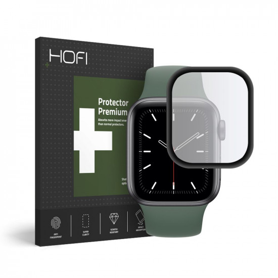 Hofi Προστασία Οθόνης Apple Watch 4 / 5 / 6 / SE Hybrid Glass 40mm - 7H Full Screen Αντιχαρακτικό Γυαλί Οθόνης - Black