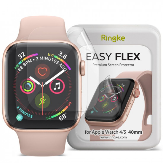 Ringke Προστασία Οθόνης Apple Watch 4 / 5 / 6 / SE Easy Flex 40mm - Προστατευτική Μεμβράνη Οθόνης - Clear