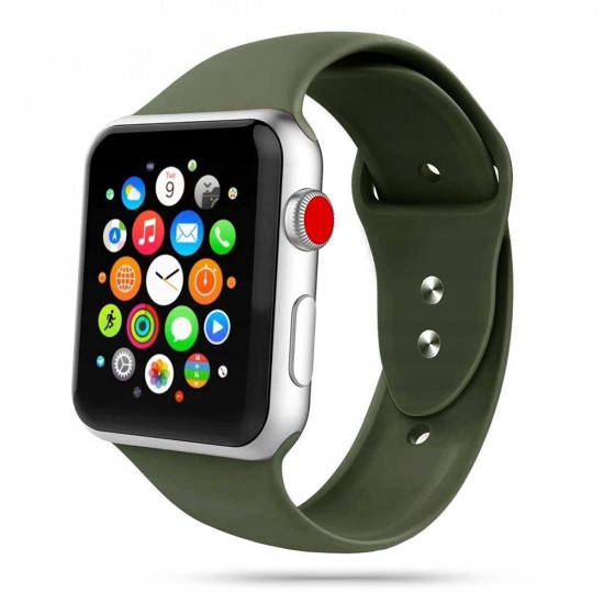 Tech-Protect Λουράκι Apple Watch 2 / 3 / 4 / 5 / 6 / 7 / 8 / 9 / SE / ULTRA / ULTRA 2 - 42 / 44 / 45 / 49 mm IconBand Λαστιχένιο - Green