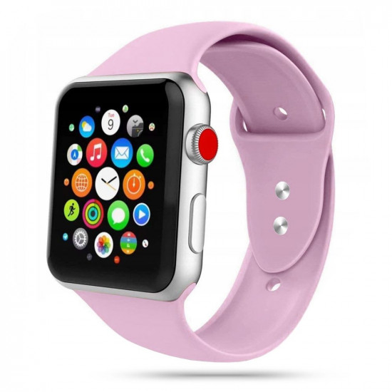 Tech-Protect Λουράκι Apple Watch 2 / 3 / 4 / 5 / 6 / 7 / 8 / 9 / SE - 38 / 40 / 41 mm IconBand Λαστιχένιο - Violet