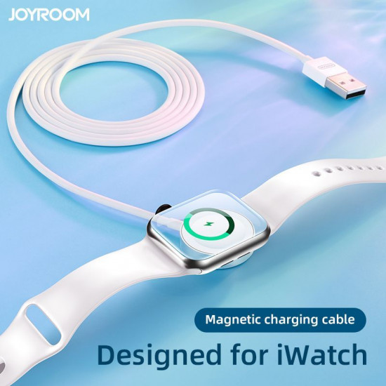 Joyroom Καλώδιο με Μαγνητική Βάση Φόρτισης για Apple Watch - 1.2m - White - S-IW001S