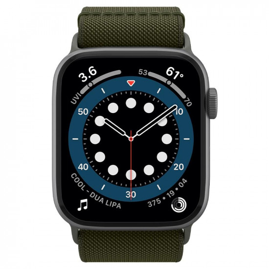 Spigen Λουράκι Apple Watch 2 / 3 / 4 / 5 / 6 / 7 / 8 / 9 / SE / ULTRA / ULTRA 2 - 42 / 44 / 45 / 49 mm Fit Lite - Khaki