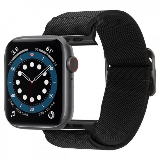 Spigen Λουράκι Apple Watch 2 / 3 / 4 / 5 / 6 / 7 / 8 / 9 / SE / ULTRA / ULTRA 2 - 42 / 44 / 45 / 49 mm Fit Lite - Black