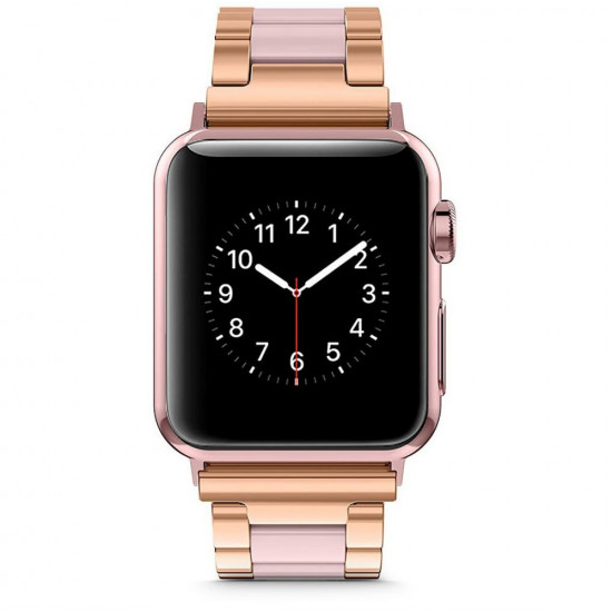 Tech-Protect Λουράκι Apple Watch 2 / 3 / 4 / 5 / 6 / 7 / 8 / 9 / SE / ULTRA / ULTRA 2 - 42 / 44 / 45 / 49 mm Modern Μπρασελέ - Pearl