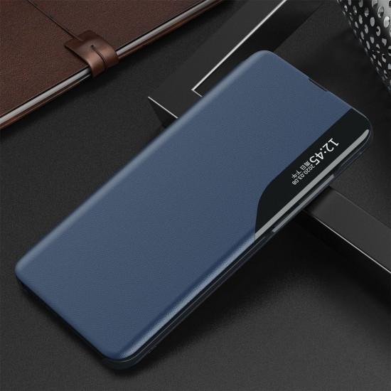 OEM Xiaomi Poco F3 / Mi 11i Eco Leather View Θήκη Βιβλίο - Blue