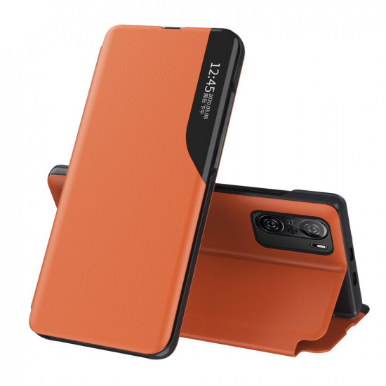 OEM Xiaomi Poco F3 / Mi 11i Eco Leather View Θήκη Βιβλίο - Orange