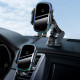 Baseus Smart Vehicle Bracket Βάση Αυτοκινήτου Αεραγωγού με Ασύρματη Φόρτιση Qi Charge - Black - WXHW03-01