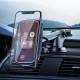 Hoco CA75 Magnetic Universal Βάση Αυτοκινήτου με Ασύρματη Φόρτιση - Black