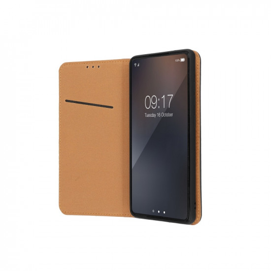 Forcell Samsung Galaxy S21 Smart Pro Θήκη Βιβλίο Stand από Γνήσιο Δέρμα - Black