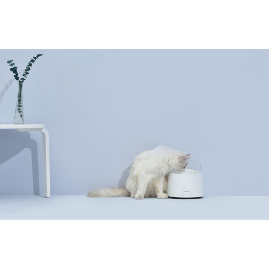 PetWant W2-N Ποτίστρα - Σιντριβάνι για Γάτες και Σκύλους - 1,5L - White