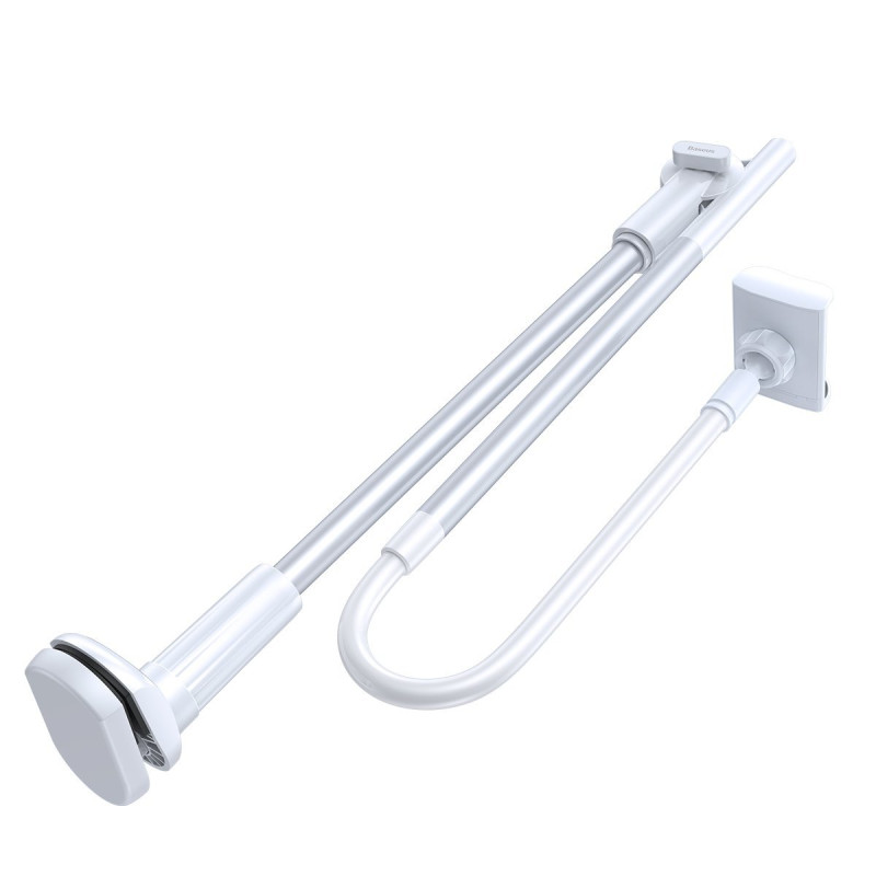 Baseus Unlimited Adjustment Lazy Mobile Holder - Βάση Στήριξης Κινητών με Ρυθμιζόμενο Βραχίονα - Silver - SULR-0S