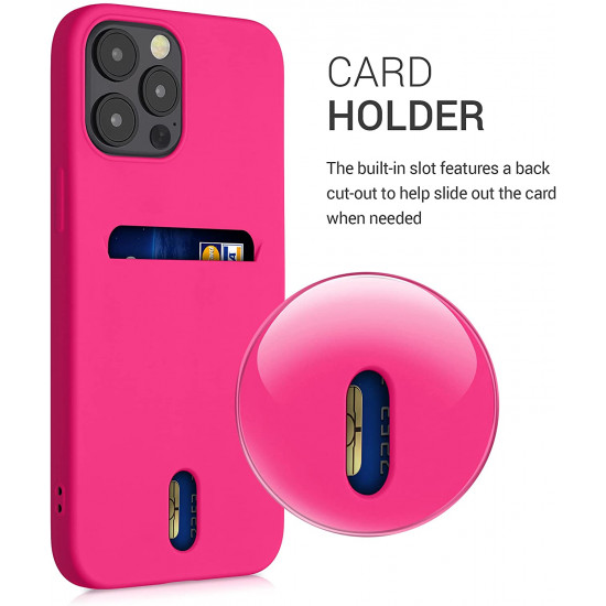 KW iPhone 12 Pro Max Θήκη Σιλικόνης TPU - Neon Pink - 54514.77