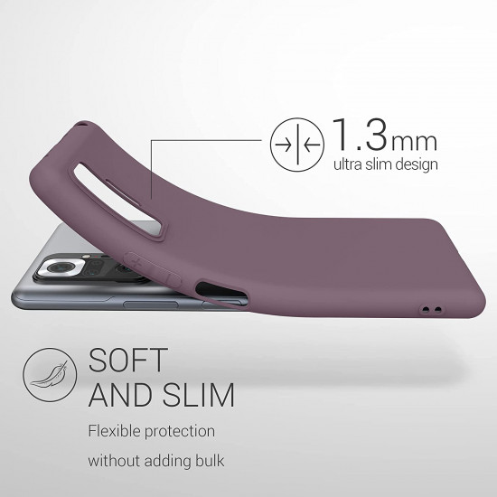 KW Xiaomi Redmi Note 10 Pro Θήκη Σιλικόνης TPU - Grape Purple - 54551.181