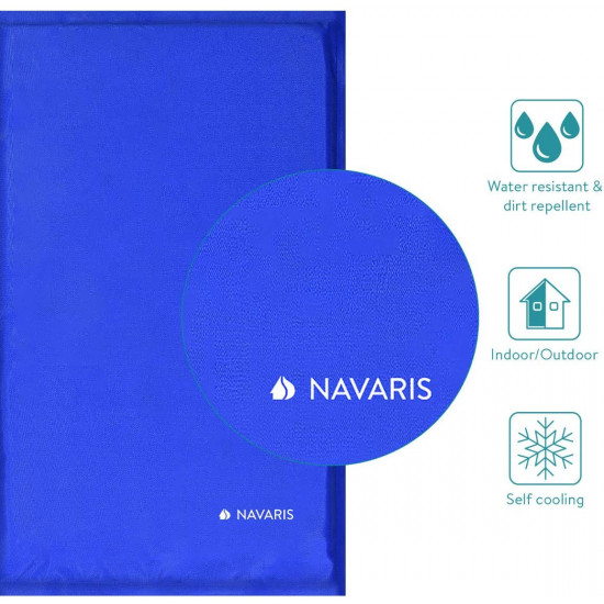 Navaris Pet Cooling Mat - Στρώμα Ψύξης για Κατοικίδια - 40 x 50 cm - Blue - 44251