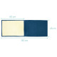 Navaris Cat Scratch Mat Sofa Shield - Προστατευτικό Καναπέ από Γρατζουνιές Γάτας - 130 x 45 cm - Blue - White - 45105.04.17