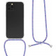 KW iPhone 12 / iPhone 12 Pro Θήκη Σιλικόνης TPU με Λουράκι - Διάφανη - Lavender / Purple / White - 52730.108