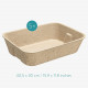 Navaris Cat Toilet Box Paper Bowl - Δίσκος Απορριμμάτων για Γάτες - 5 Τεμάχια - Brown - 54043.05
