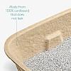 Navaris Cat Toilet Box Paper Bowl - Δίσκος Απορριμμάτων για Γάτες - 5 Τεμάχια - Brown - 54043.05