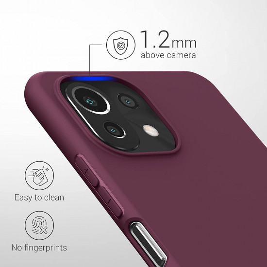 KW Xiaomi Mi 11 Lite / Mi 11 Lite 5G Θήκη Σιλικόνης TPU - Bordeaux Purple - 54726.187