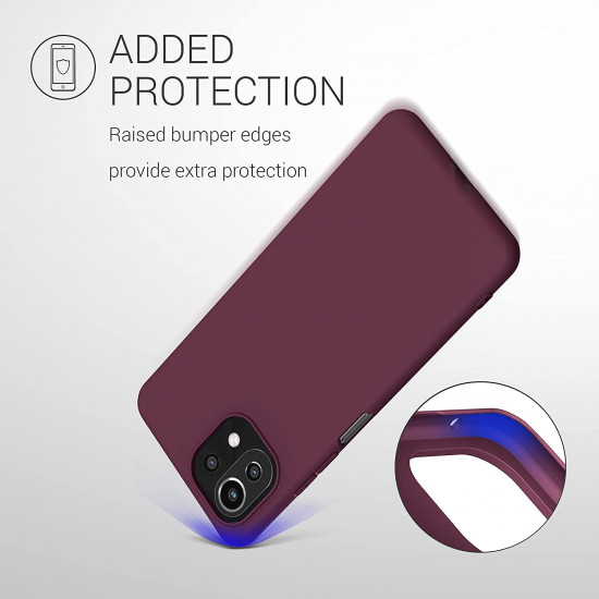 KW Xiaomi Mi 11 Lite / Mi 11 Lite 5G Θήκη Σιλικόνης TPU - Bordeaux Purple - 54726.187