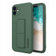 Wozinsky iPhone 12 Pro Max Kickstand Case - Θήκη Σιλικόνης με Finger Holder και Stand - Dark Green
